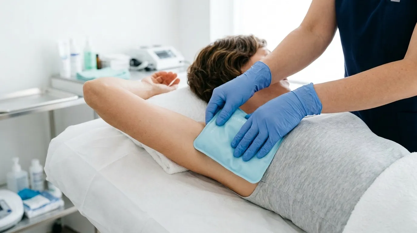 患部の冷却(15分)